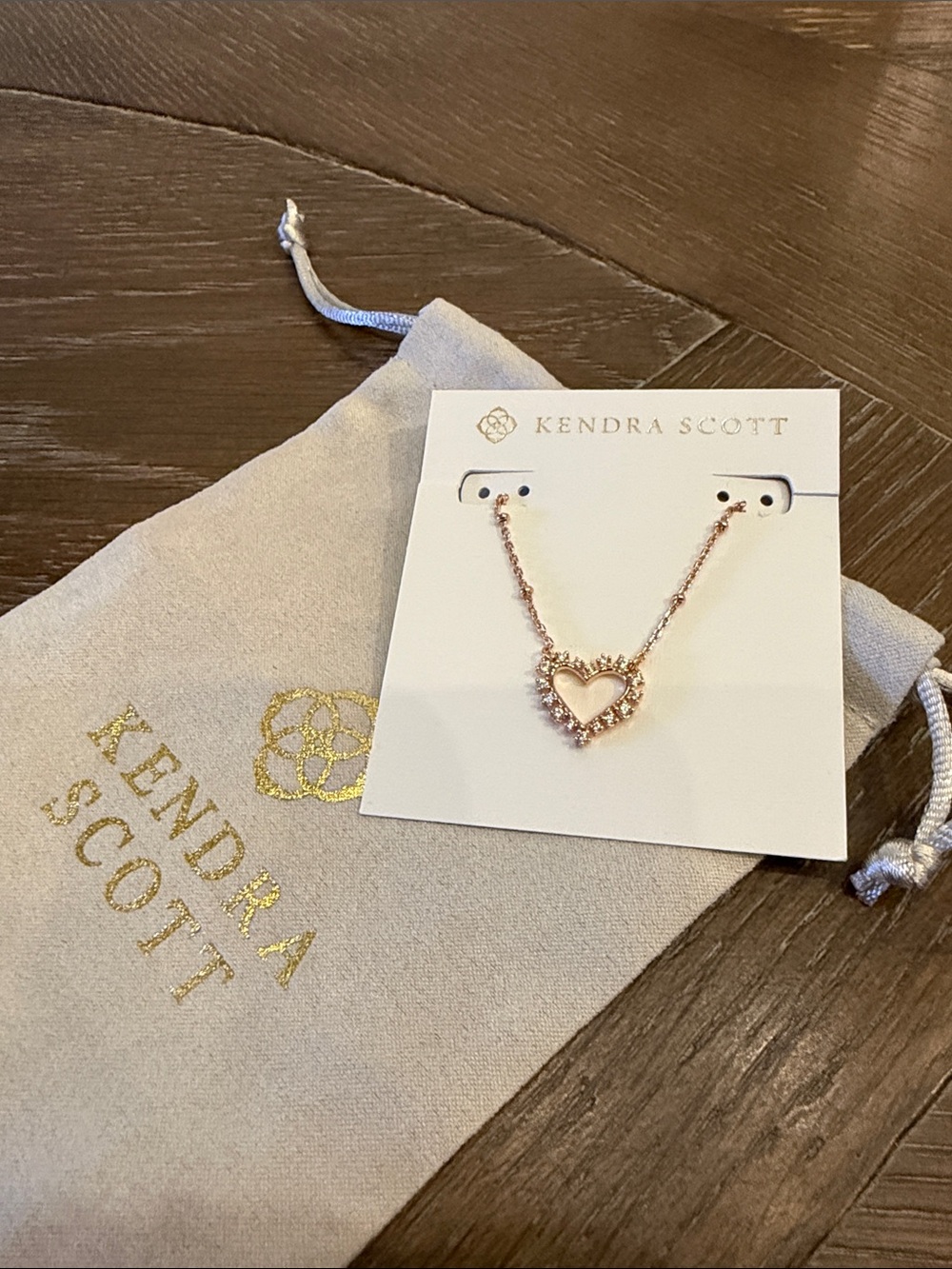 Kendra Scott Rose Gold Heart Pendant Necklace